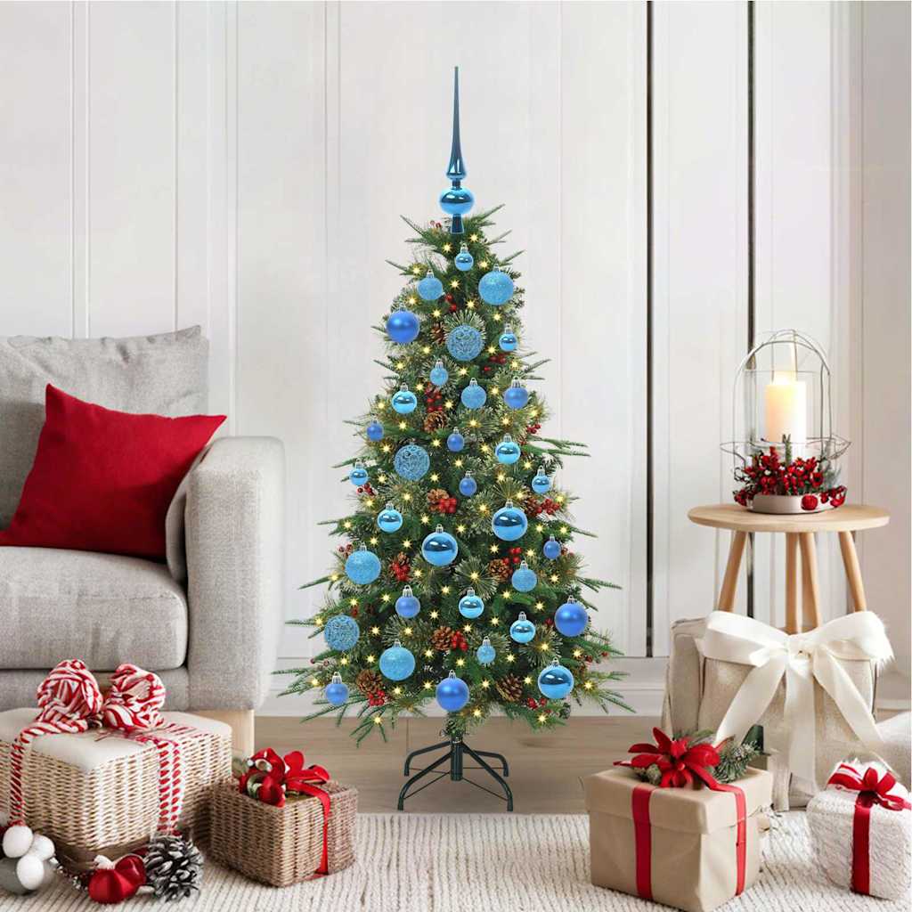 ELMIX Artificial Hinged Christmas Tree Green 120 cm PE and PVC