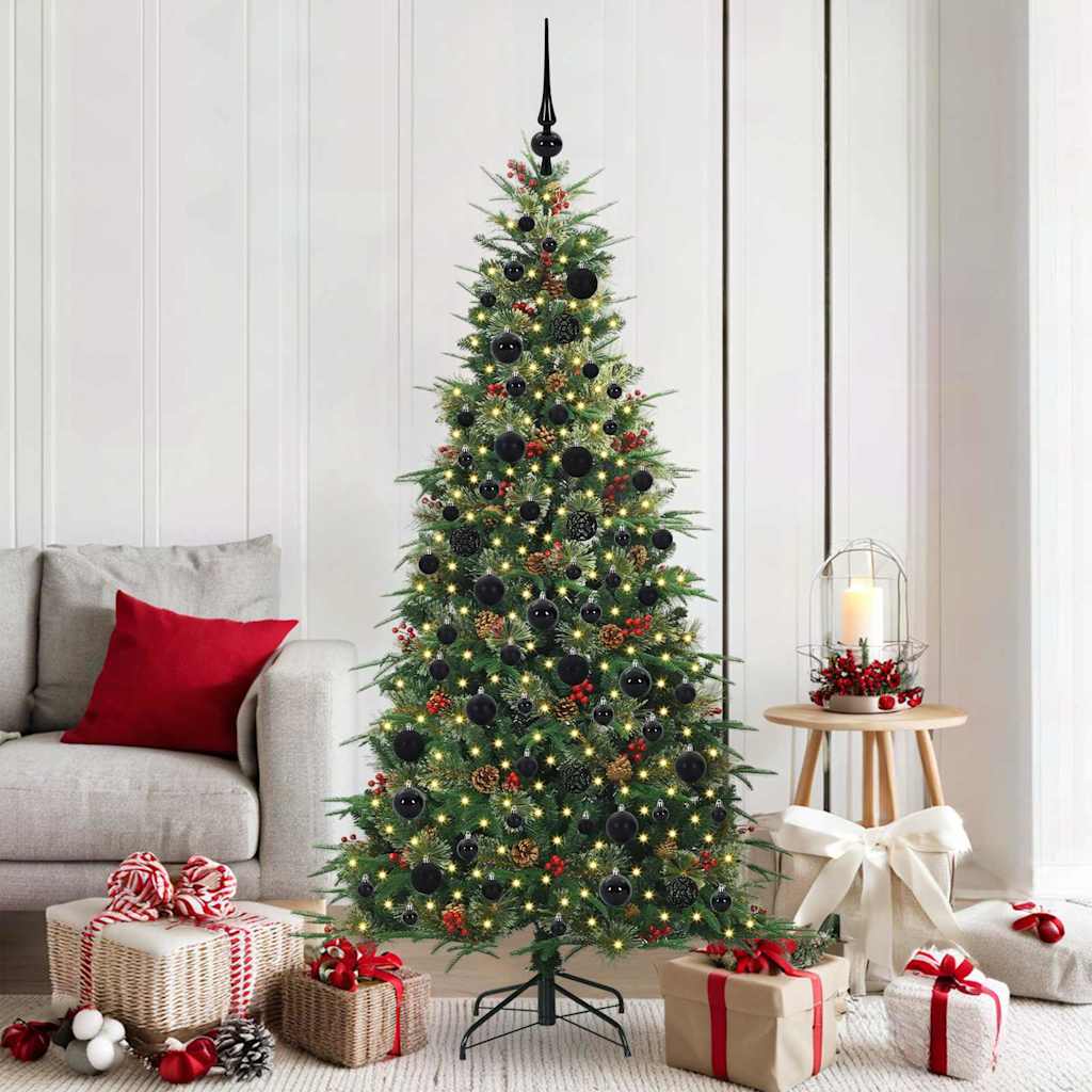ELMIX Artificial Hinged Christmas Tree Green 180 cm PE and PVC