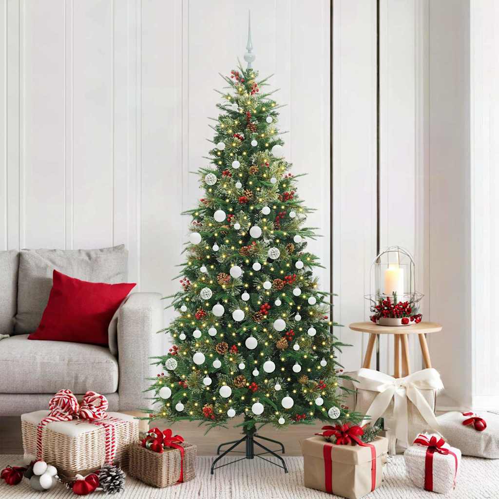 ELMIX Artificial Hinged Christmas Tree Green 180 cm PE and PVC