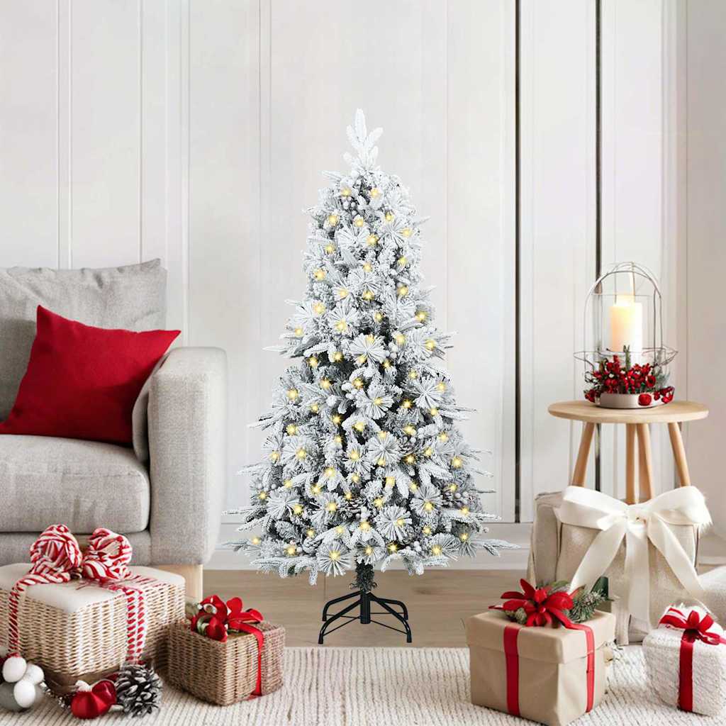 ELMIX Artificial Hinged Christmas Tree Green 120 cm PE and PVC