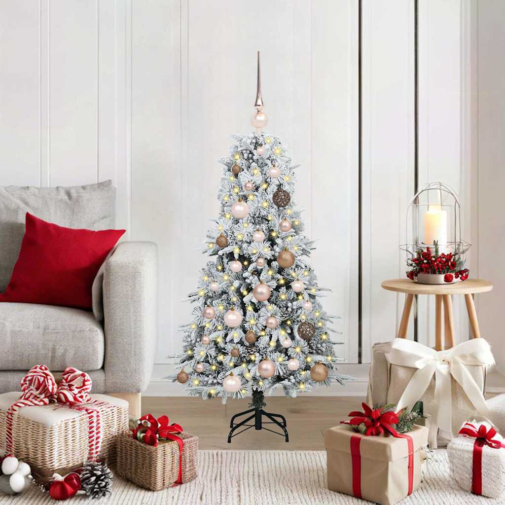 ELMIX Artificial Hinged Christmas Tree Green 120 cm PE and PVC