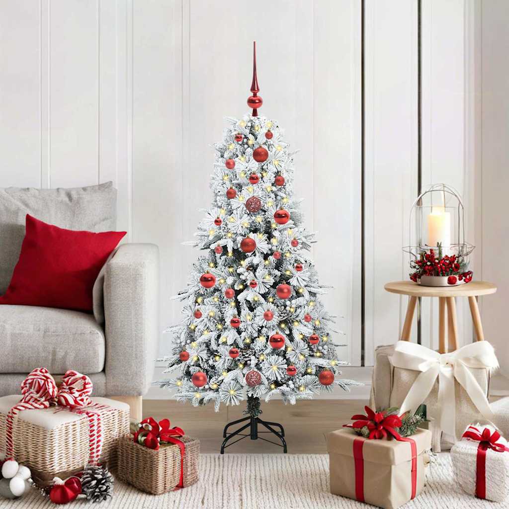 ELMIX Artificial Hinged Christmas Tree Green 120 cm PE and PVC