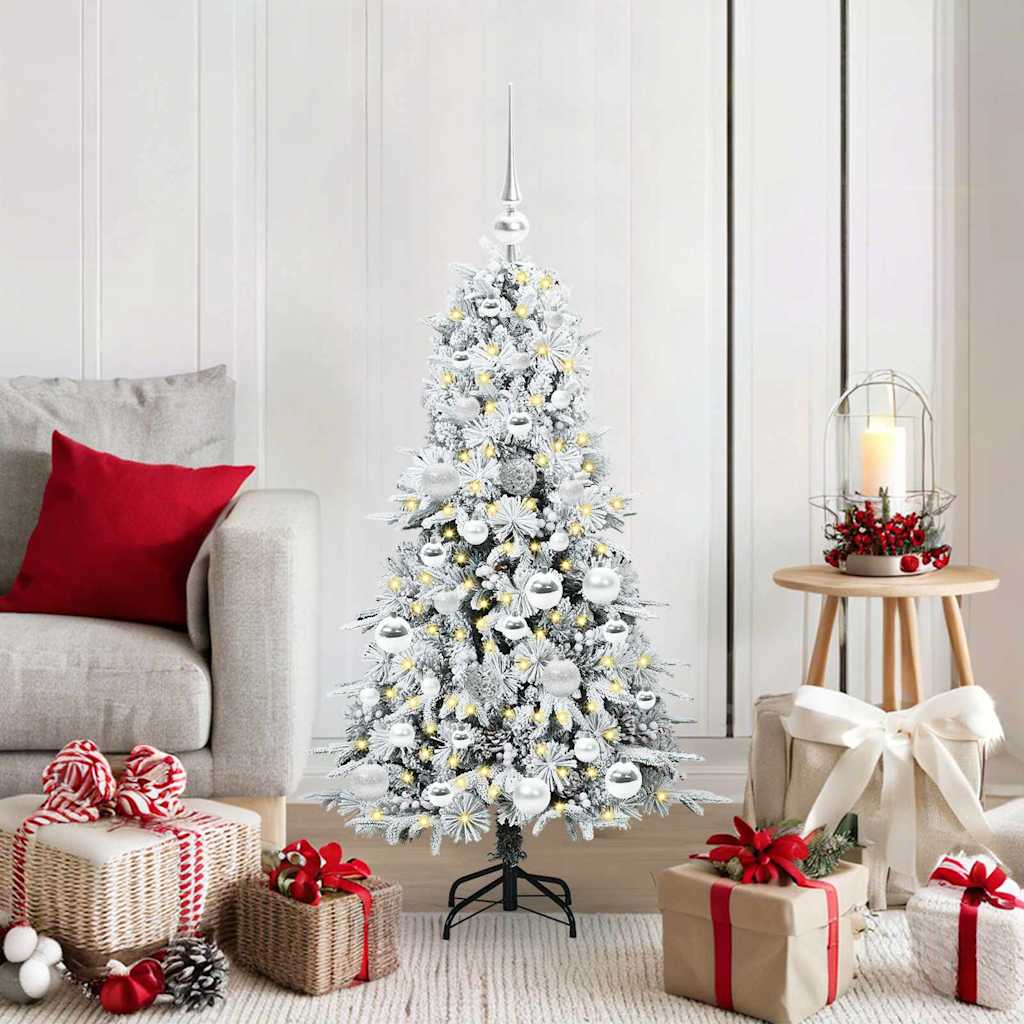 ELMIX Artificial Hinged Christmas Tree Green 120 cm PE and PVC