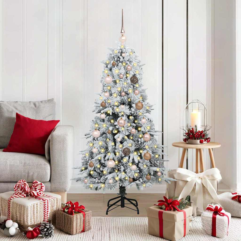 ELMIX Artificial Hinged Christmas Tree Green 150 cm PE and PVC