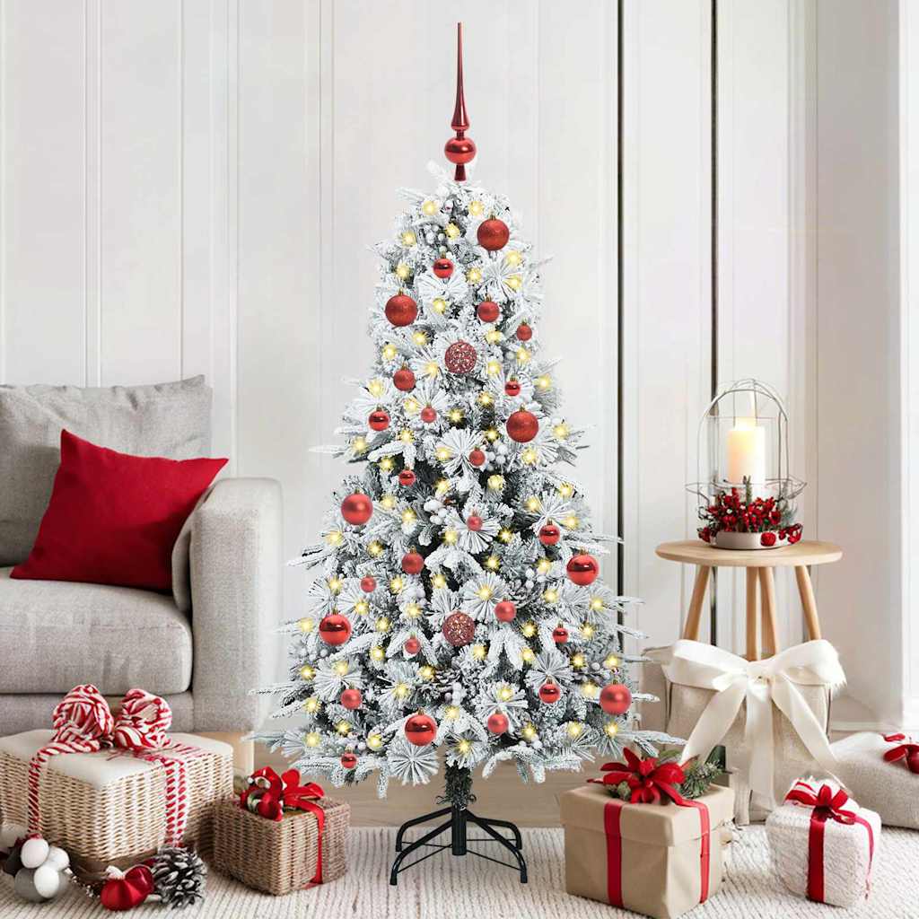 ELMIX Artificial Hinged Christmas Tree Green 150 cm PE and PVC