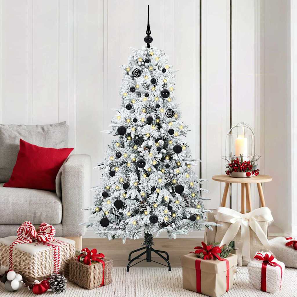 ELMIX Artificial Hinged Christmas Tree Green 150 cm PE and PVC