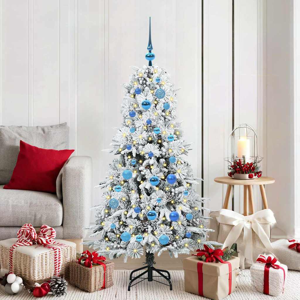 ELMIX Artificial Hinged Christmas Tree Green 150 cm PE and PVC