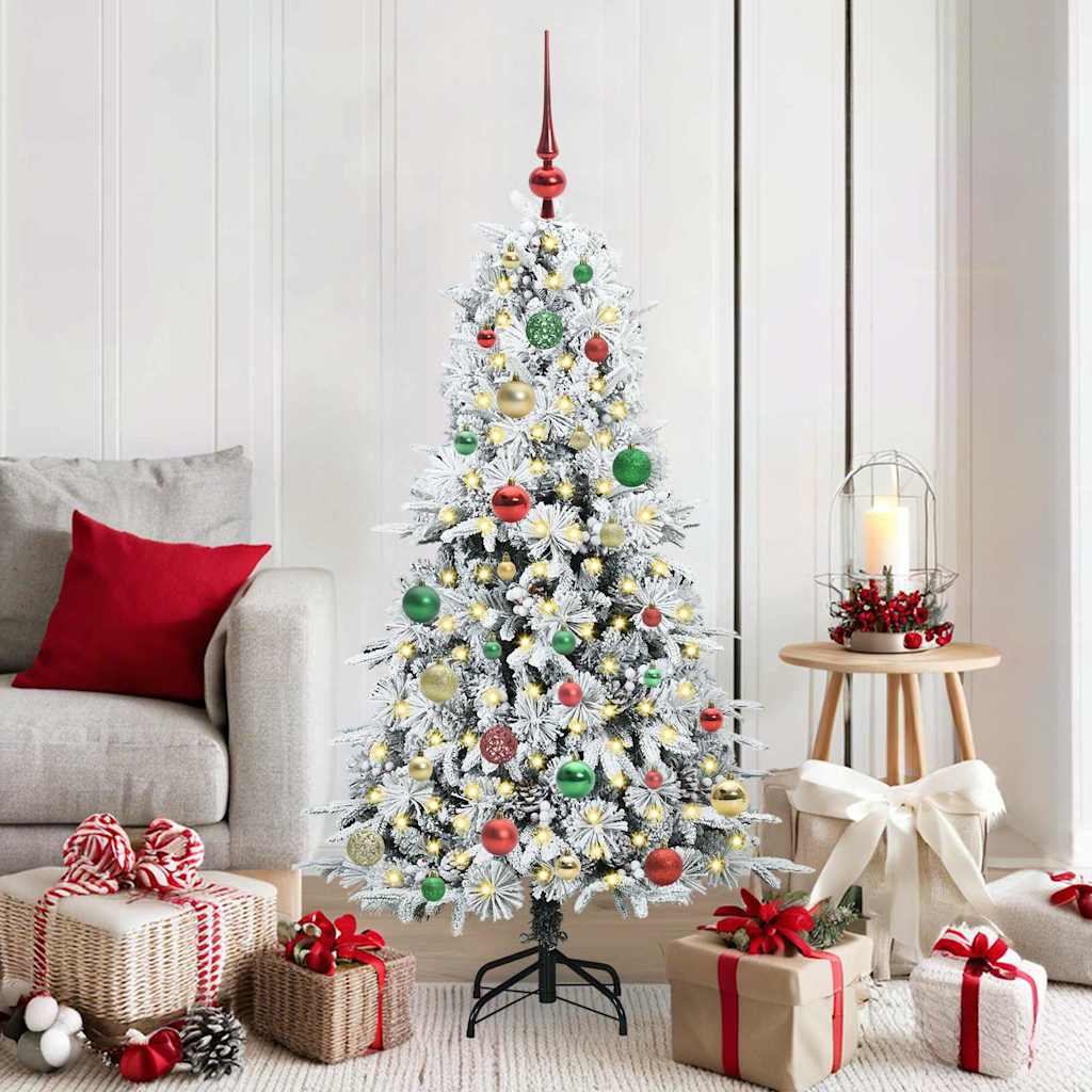 ELMIX Artificial Hinged Christmas Tree Green 150 cm PE and PVC