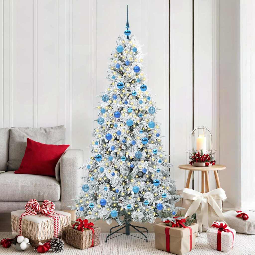 ELMIX Artificial Hinged Christmas Tree Green 180 cm PE and PVC