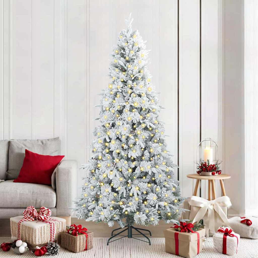ELMIX Artificial Hinged Christmas Tree Green 210 cm PE and PVC