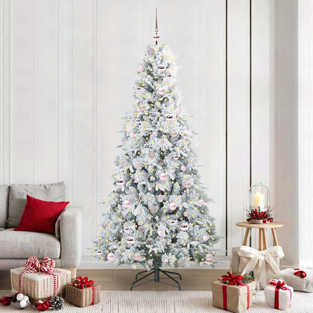ELMIX Artificial Hinged Christmas Tree Green 210 cm PE and PVC