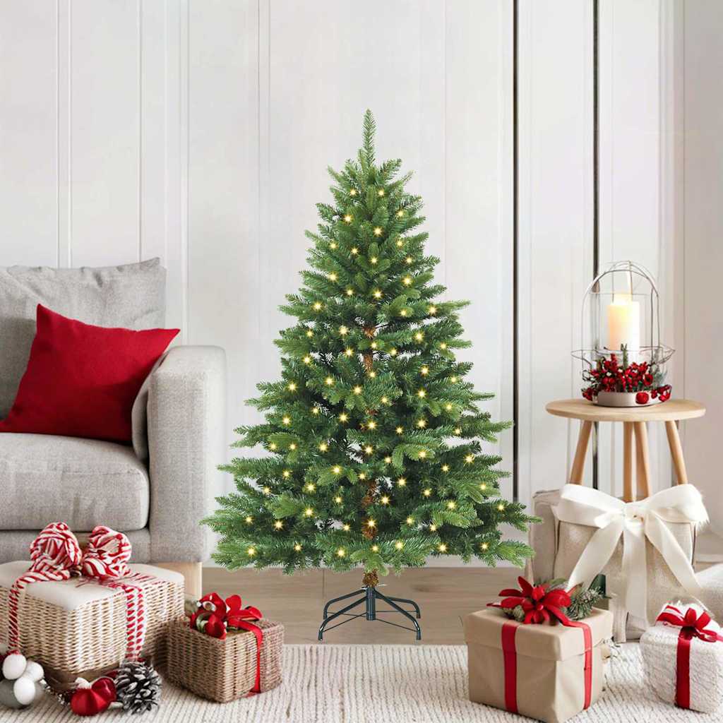 COZZIN Artificial Christmas Tree with 150 LEDs Green 120 cm PE and PVC