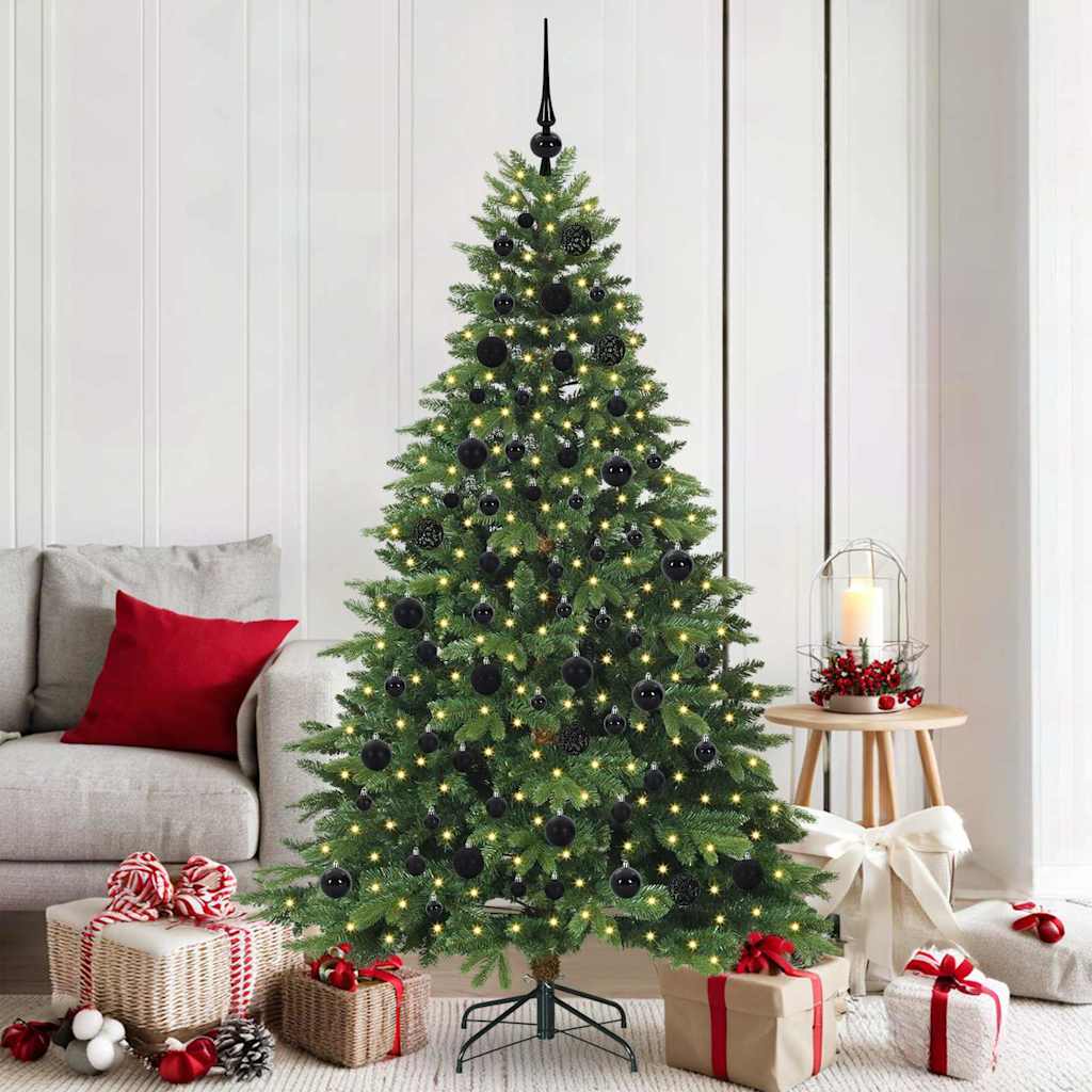 COZZIN Artificial Christmas Tree with 300 LEDs Green 180 cm PE and PVC