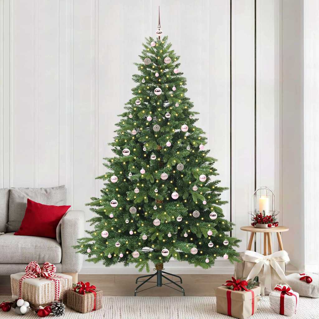 COZZIN Artificial Christmas Tree with 300 LEDs Green 210 cm PE and PVC