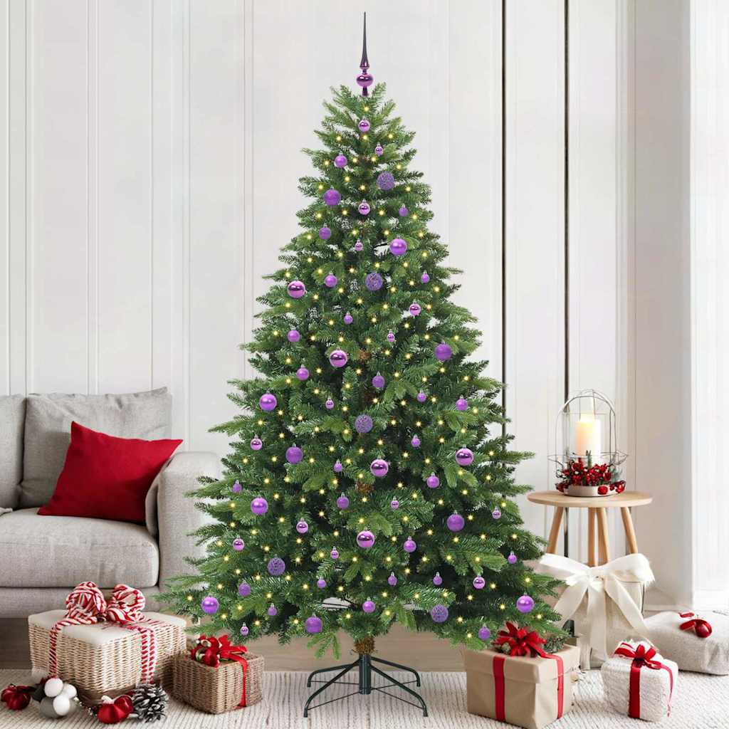 COZZIN Artificial Christmas Tree with 300 LEDs Green 210 cm PE and PVC