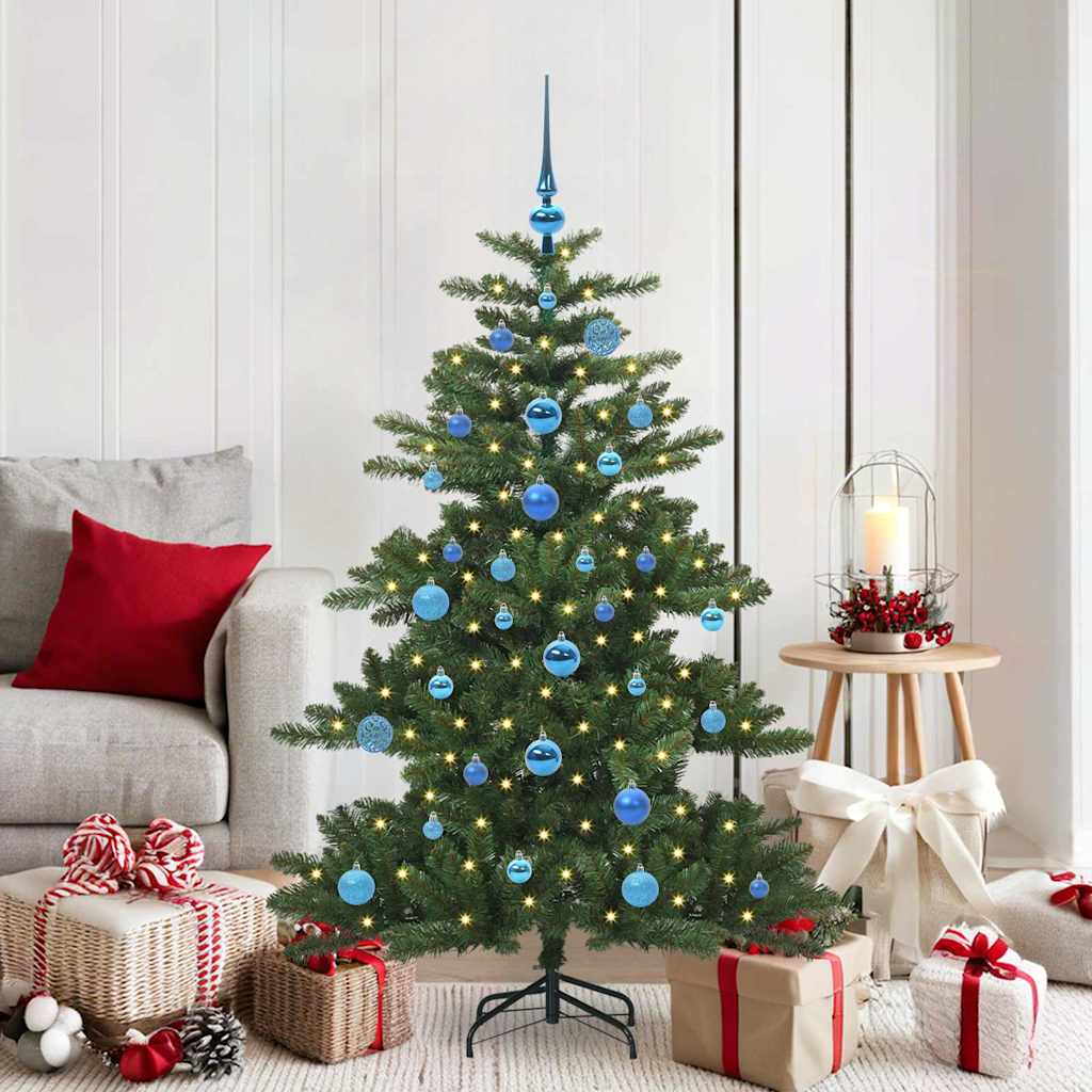 EMBERA Artificial Hinged Christmas Tree with 150 LEDs 150 cm PVC