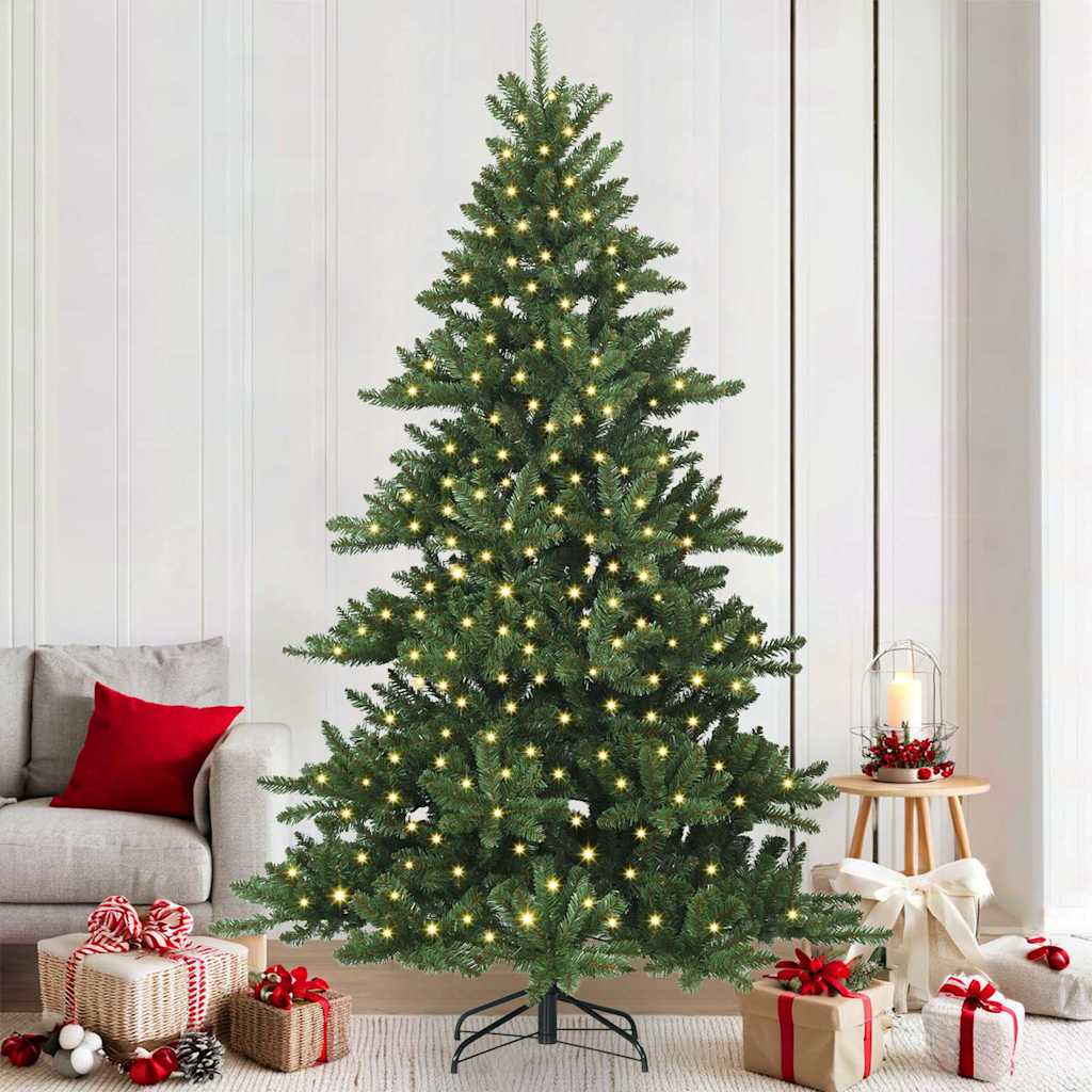 EMBERA Artificial Hinged Christmas Tree with 300 LEDs 210 cm PVC