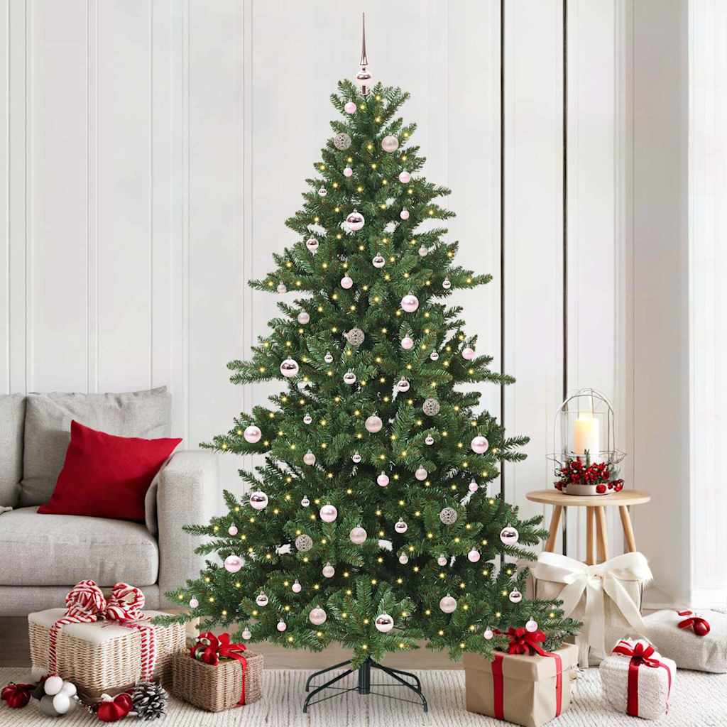 EMBERA Artificial Hinged Christmas Tree with 300 LEDs 210 cm PVC