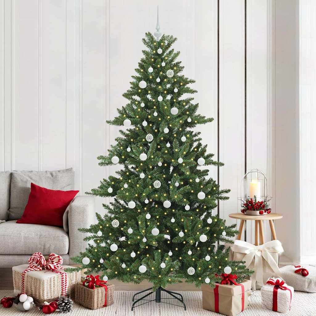 EMBERA Artificial Hinged Christmas Tree with 300 LEDs 210 cm PVC