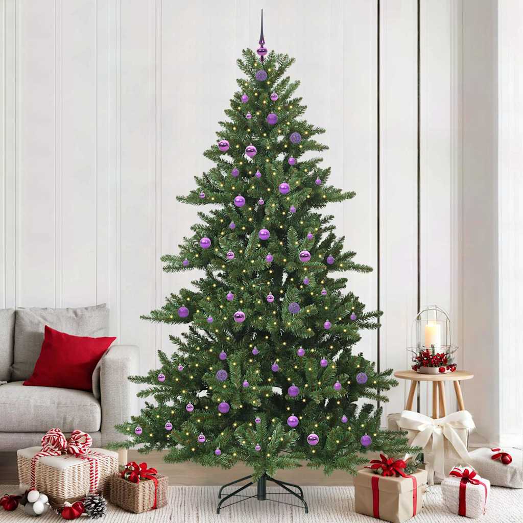 EMBERA Artificial Hinged Christmas Tree with 300 LEDs 240 cm PVC