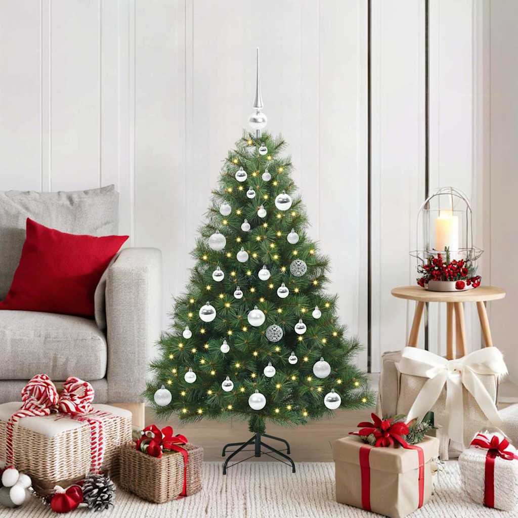 ELSERA Artificial Christmas Tree with 150 LEDs Green 120 cm PE and PVC