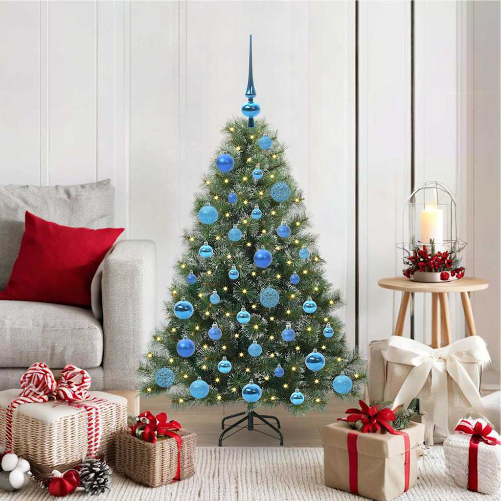 FIRILO Artificial Christmas Tree with 150 LEDs Green 120 cm PE and PVC