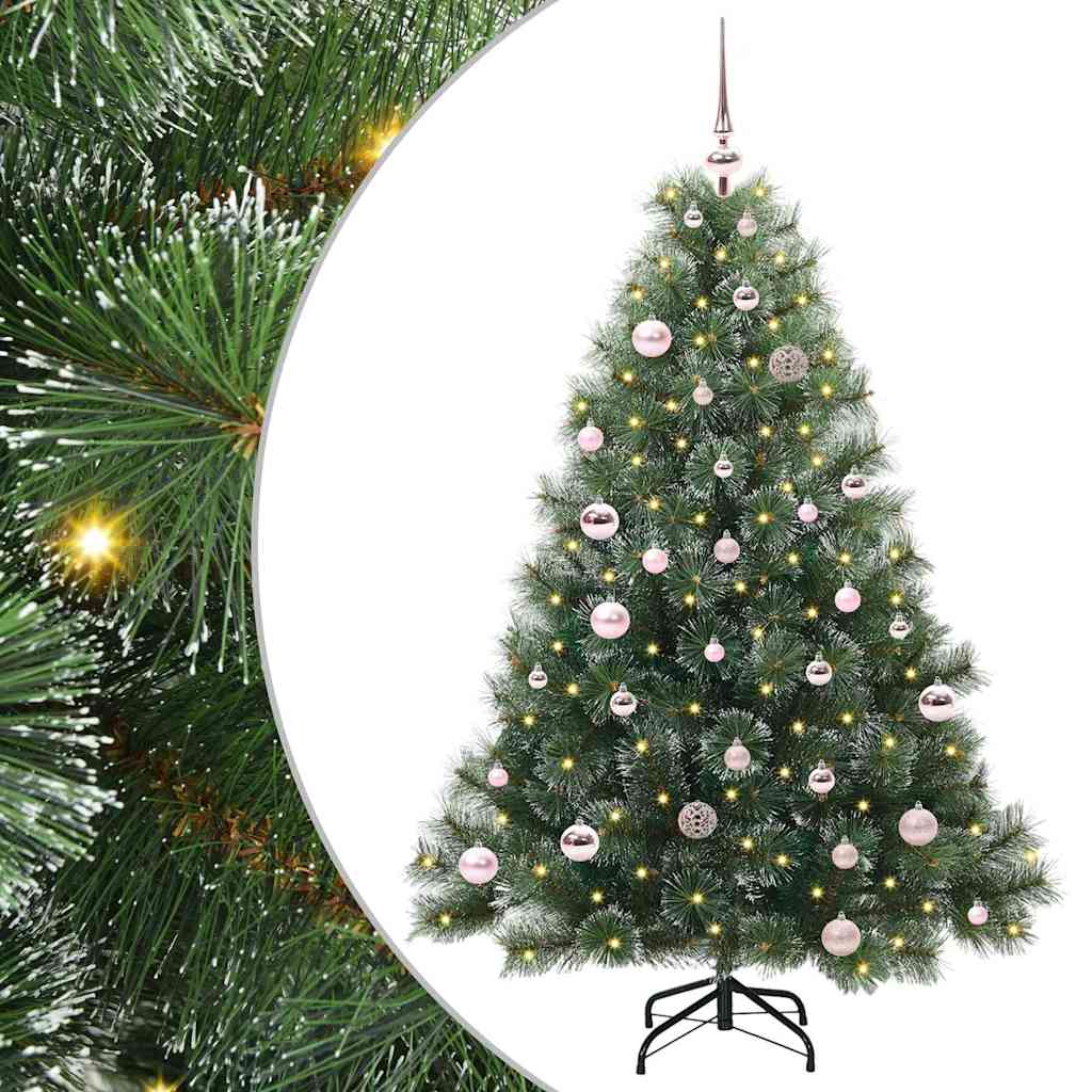 FIRILO Artificial Christmas Tree with 150 LEDs Green 150 cm PE and PVC