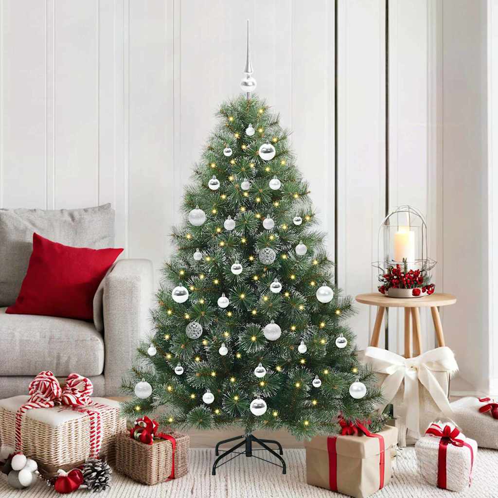 FIRILO Artificial Christmas Tree with 150 LEDs Green 150 cm PE and PVC