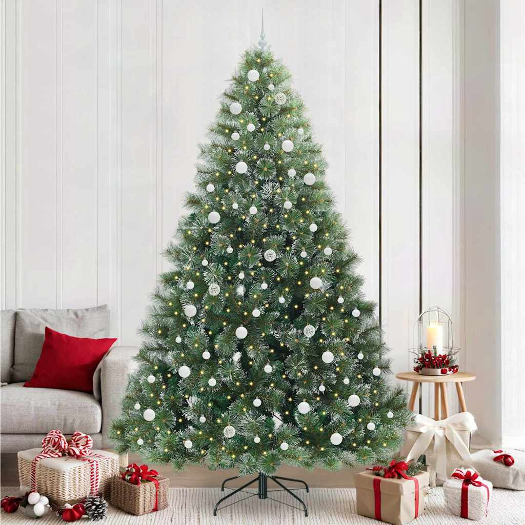 FIRILO Artificial Christmas Tree with 300 LEDs Green 240 cm PE and PVC