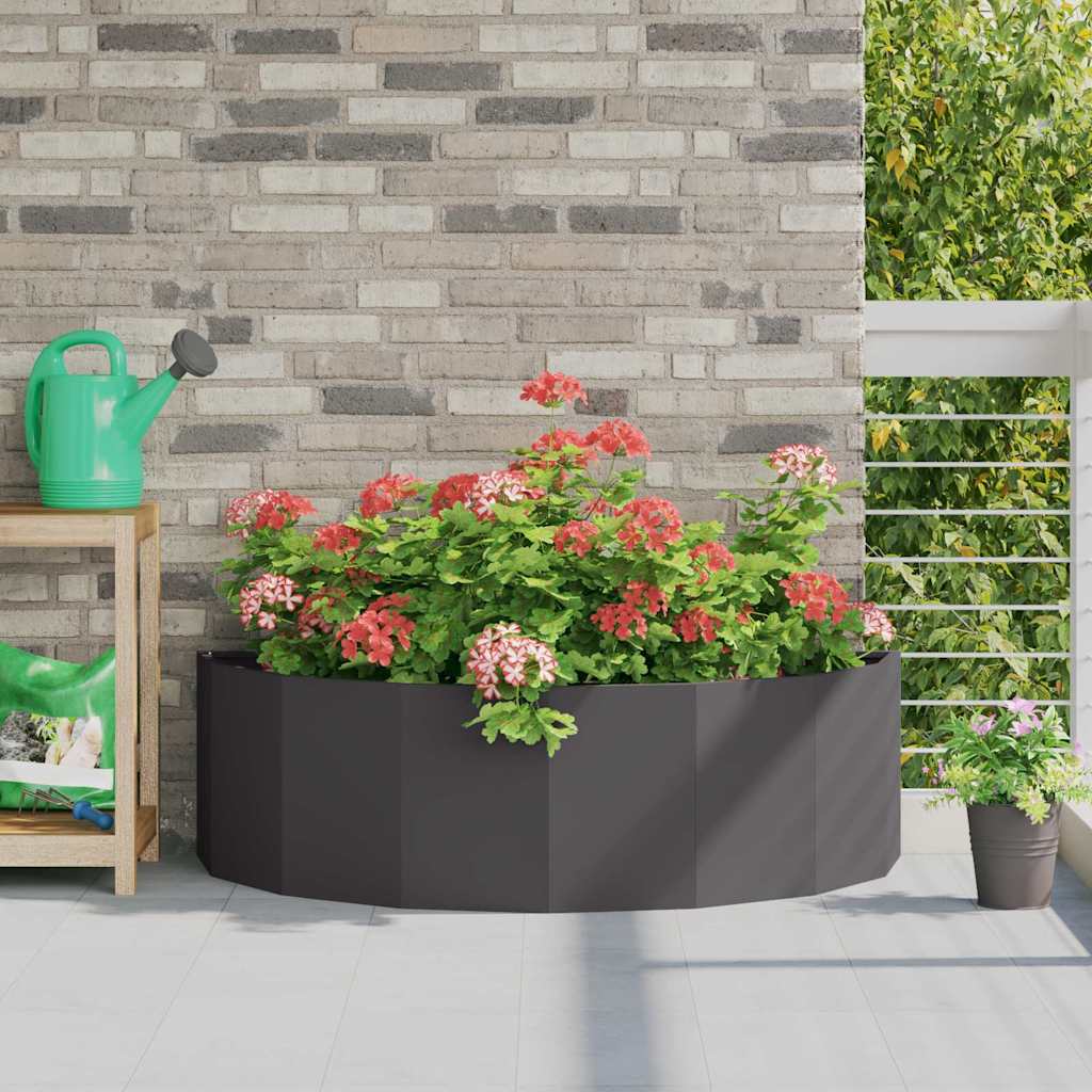 CLSRIDG Planter 120x60x35 cm Steel - Black