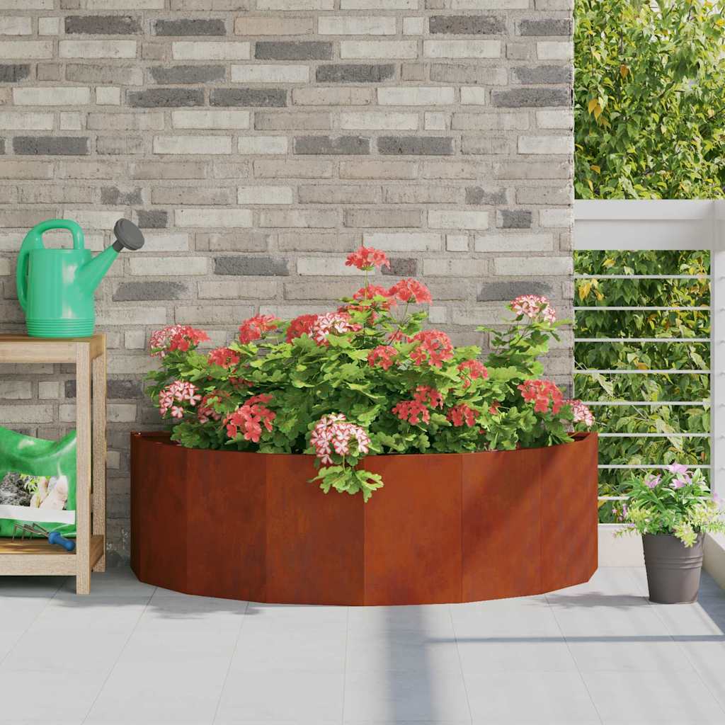 CLSRIDG Planter Rusty 120x60x35 cm Weathering Steel