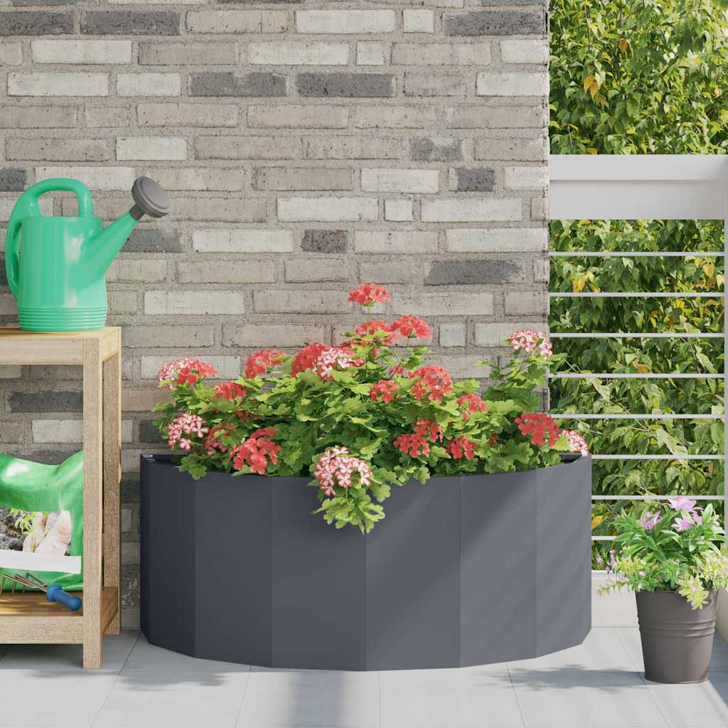 CLSRIDG Planter Anthracite 90x45x35 cm Steel