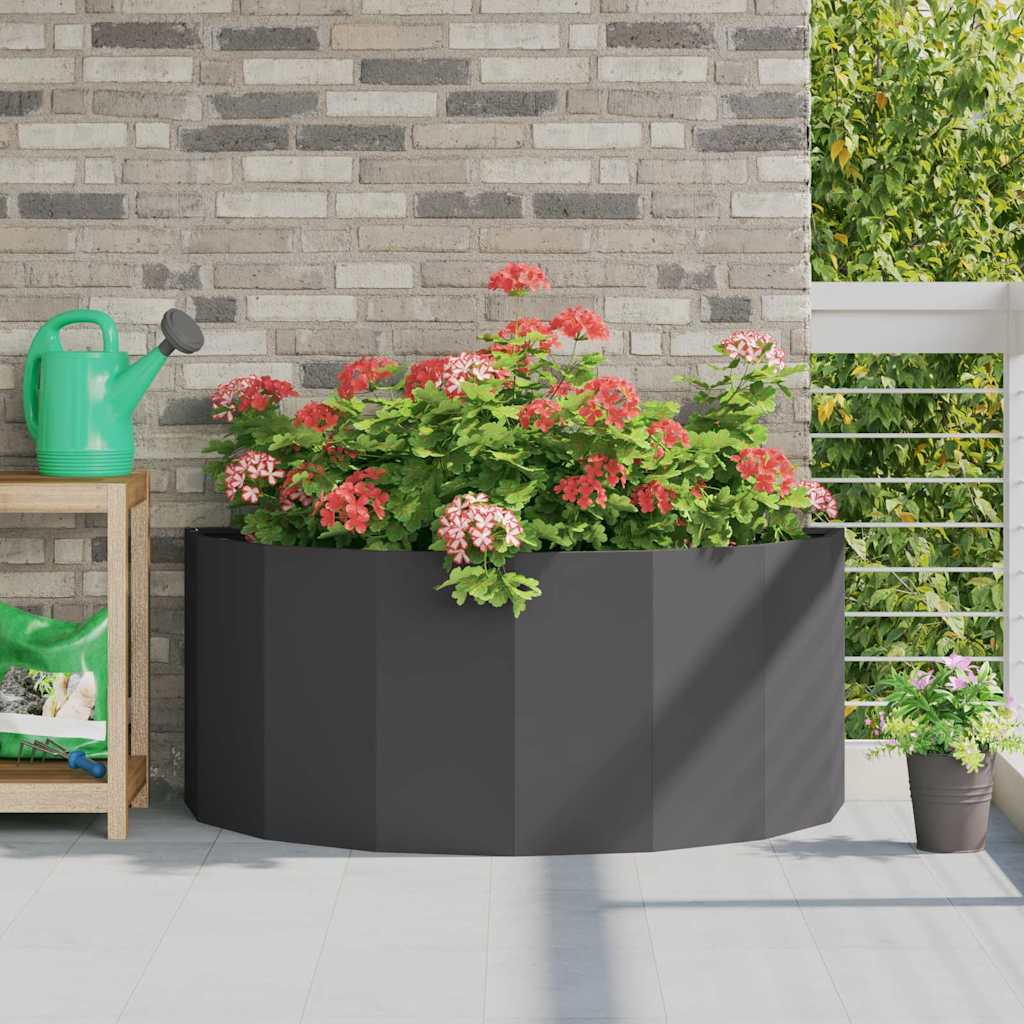 CLSRIDG Planter 120x60x50 cm Steel - Black
