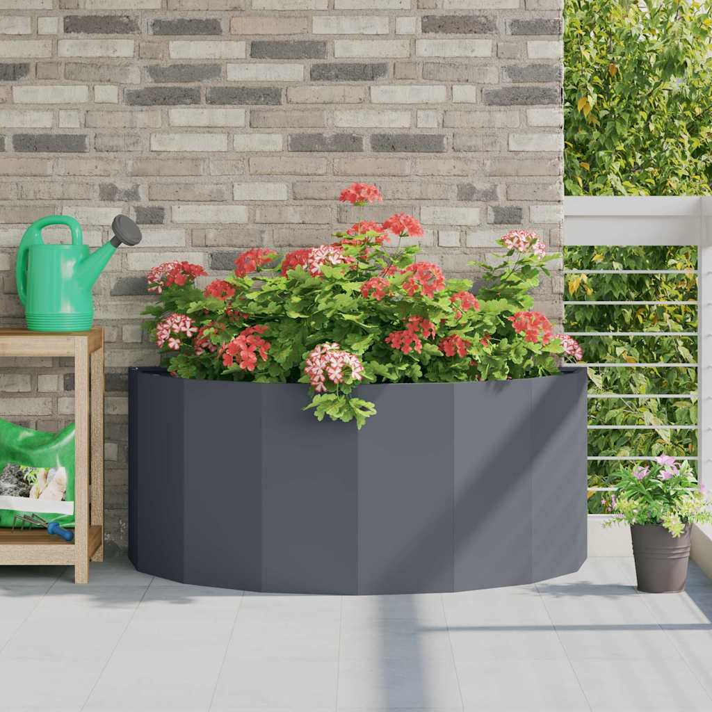 CLSRIDG Planter Anthracite 120x60x50 cm Steel