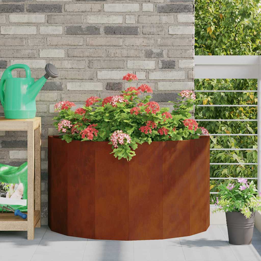 CLSRIDG Planter Rusty 90x45x50 cm Weathering Steel