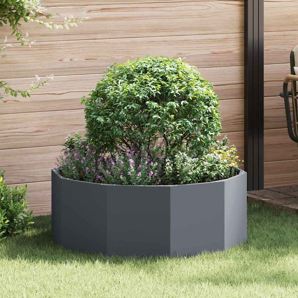 CLSRIDG Planter Anthracite 90x90x35 cm Steel