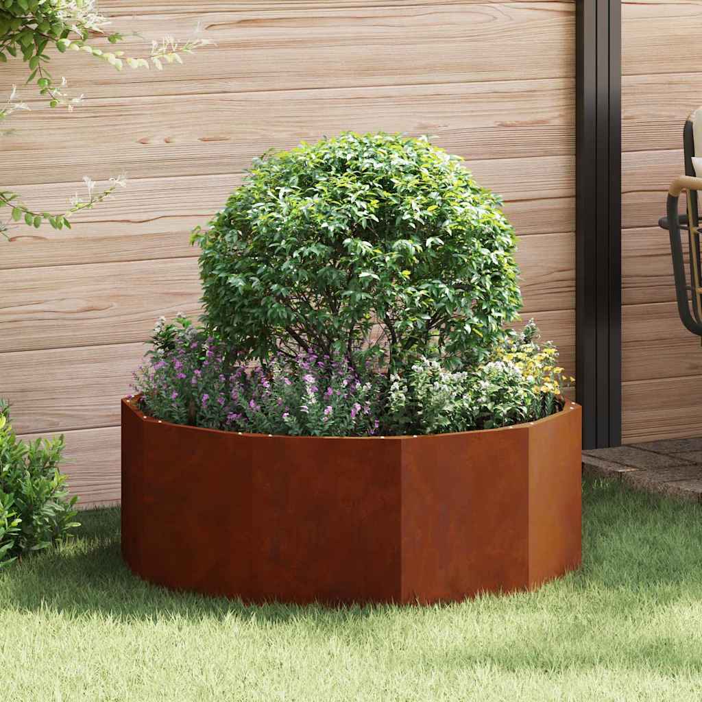 CLSRIDG Planter Rusty 90x90x35 cm Weathering Steel
