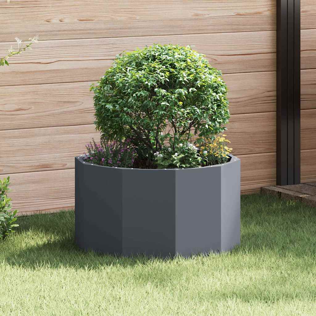 CLSRIDG Planter Anthracite 60x60x35 cm Steel