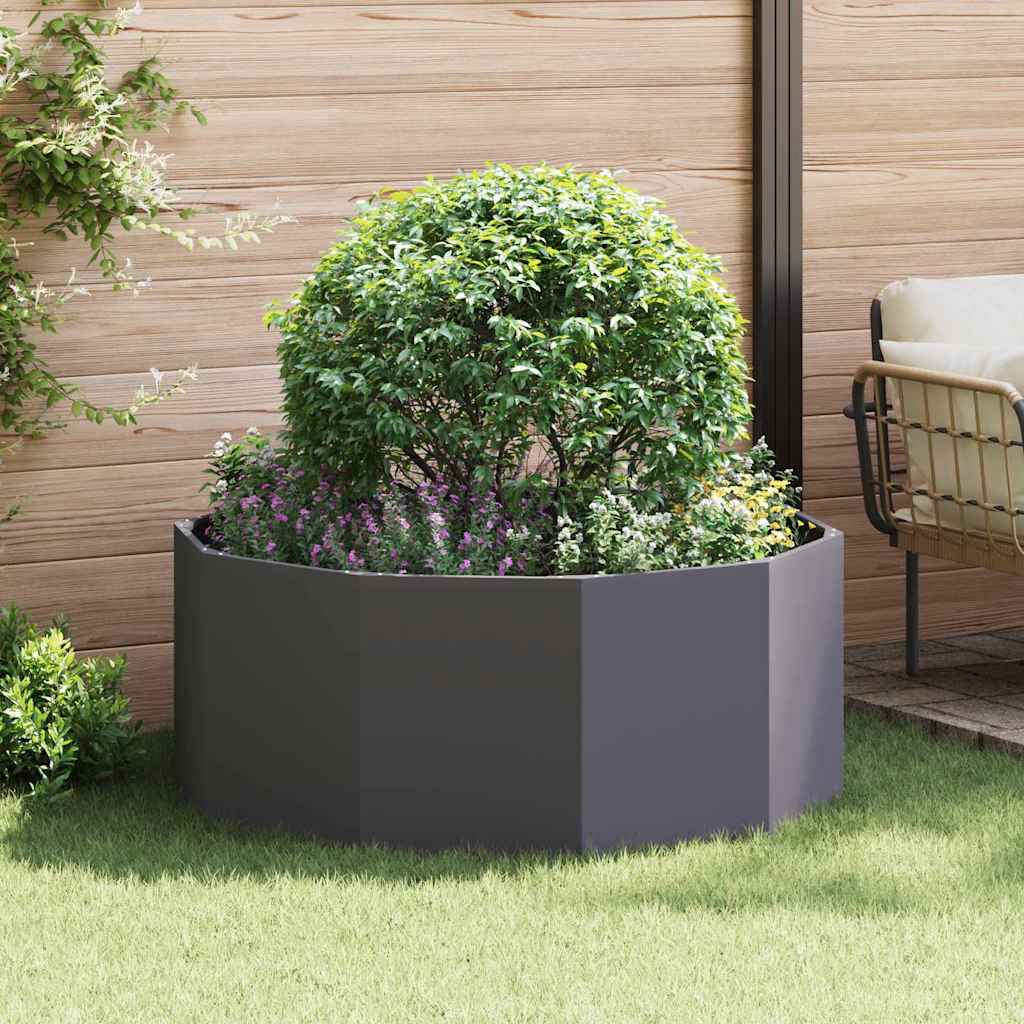 CLSRIDG Planter 120x120x50 cm Steel - Black