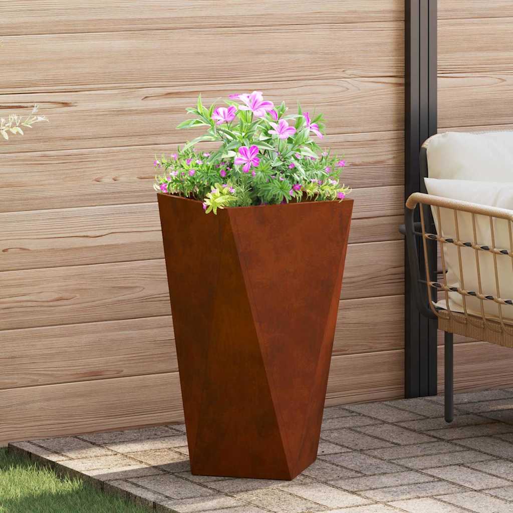 CLSRIDG Planter Rusty 40x40x75 cm Weathering Steel
