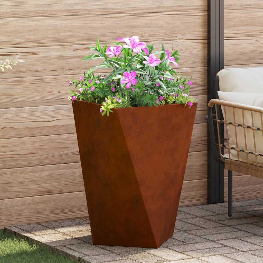 CLSRIDG Planter Rusty 50x50x75 cm Weathering Steel