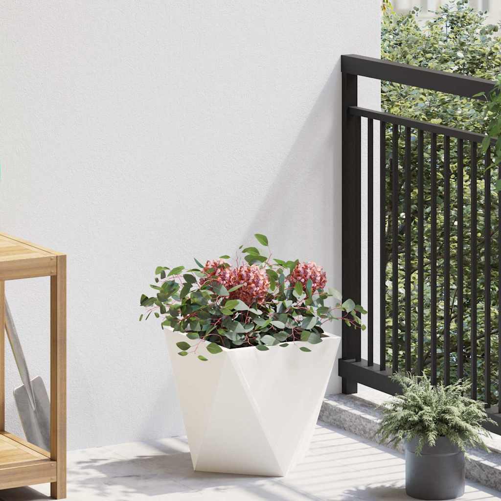 CLSRIDG Planter 30x30x30 cm Steel - White