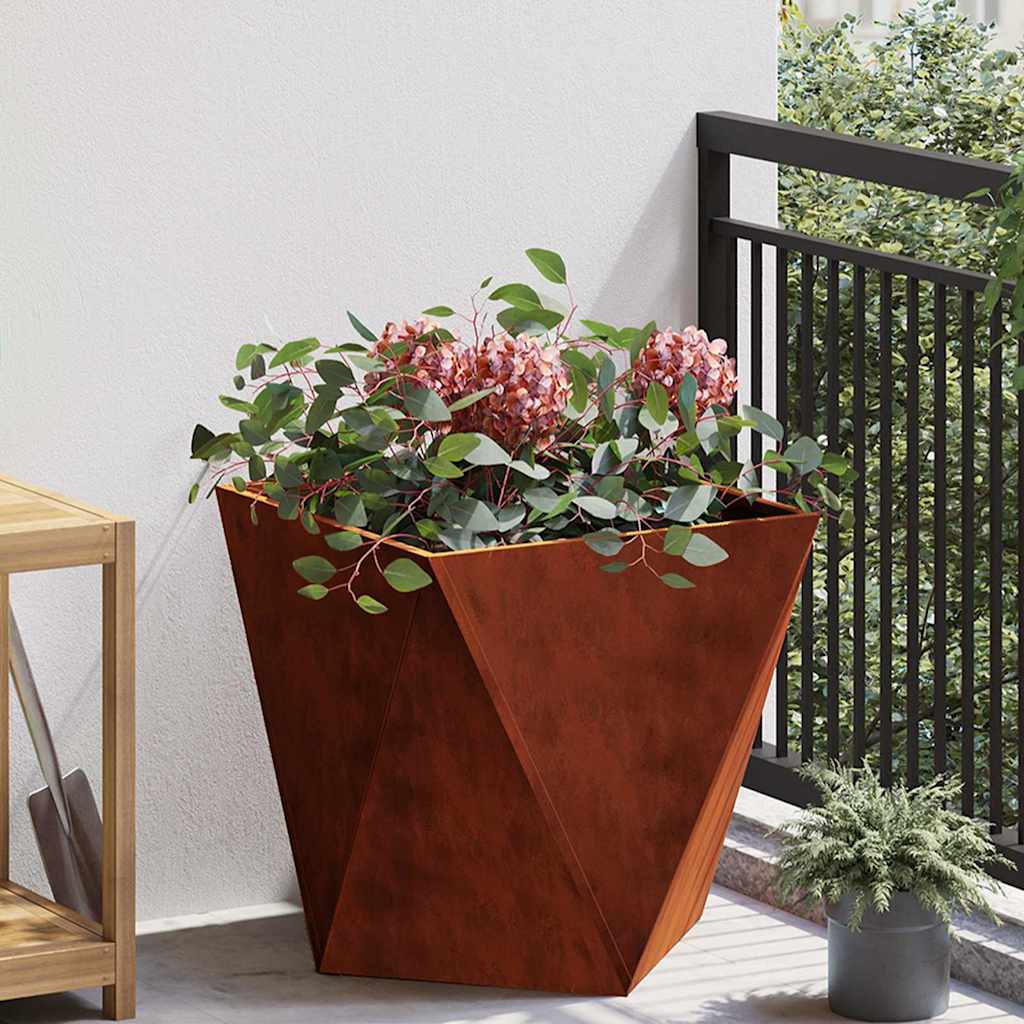 CLSRIDG Planter Rusty 50x50x50 cm Weathering Steel
