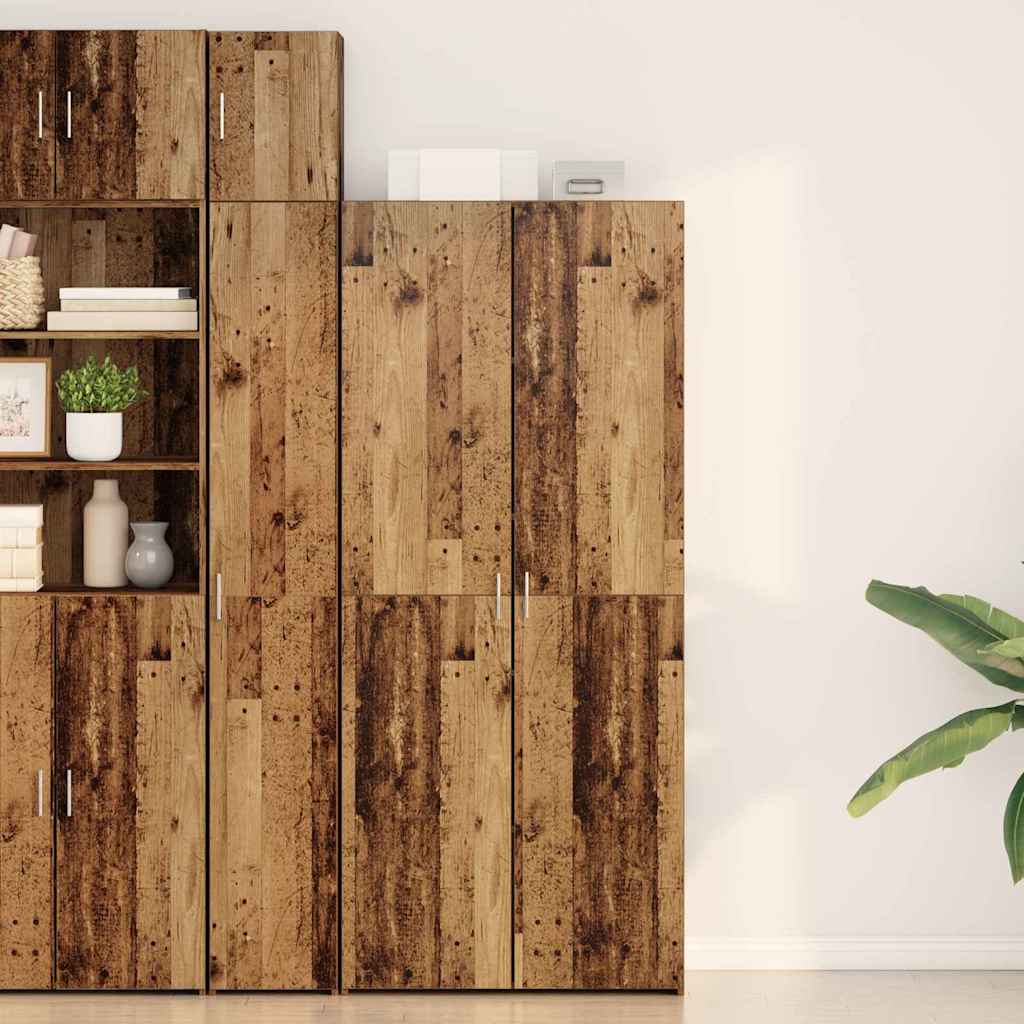 Highboard Old Wood 40x42.5x185 cm Engineered Wood