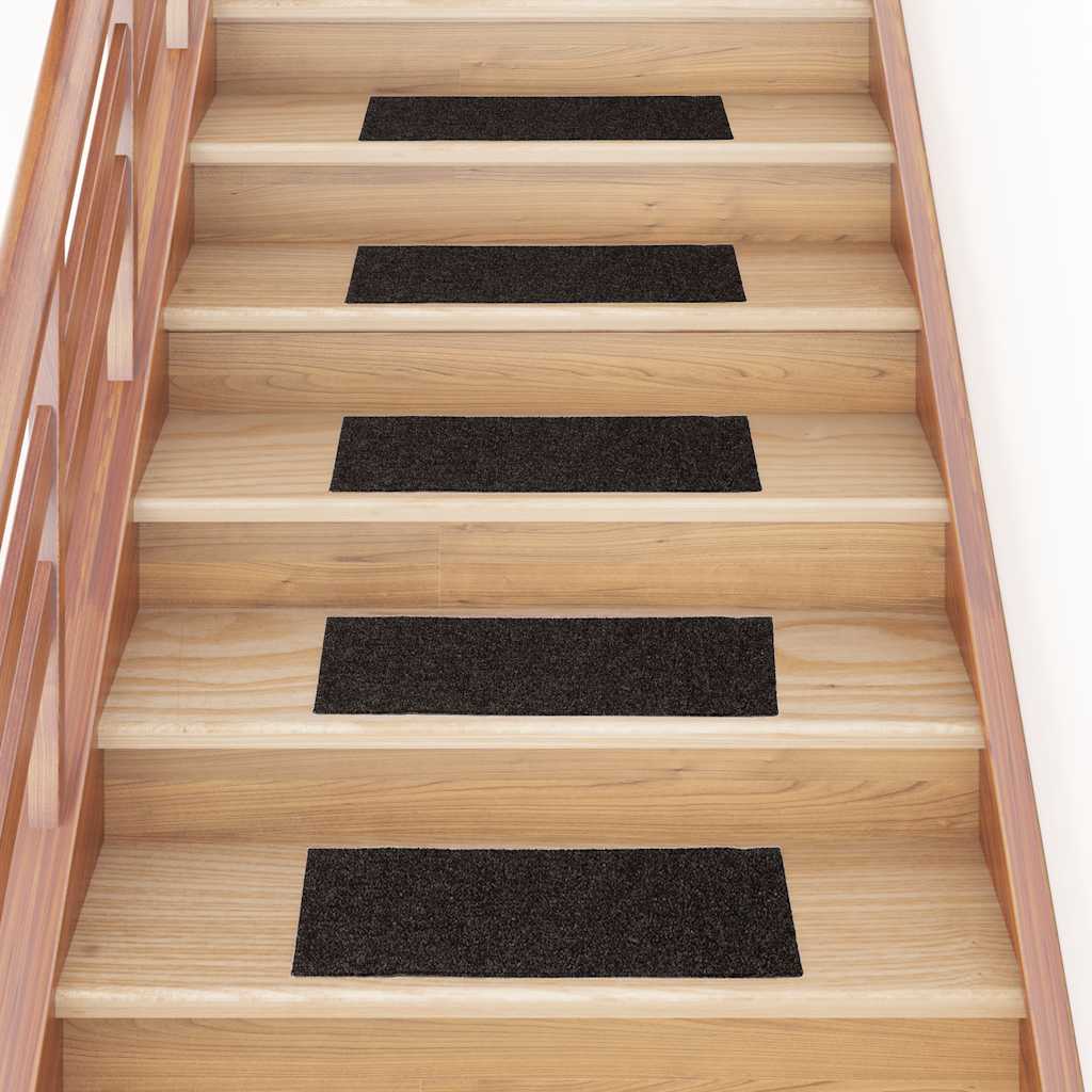 Stair Mats Self-adhesive 30 pcs Brown 60x25 cm Rectangular