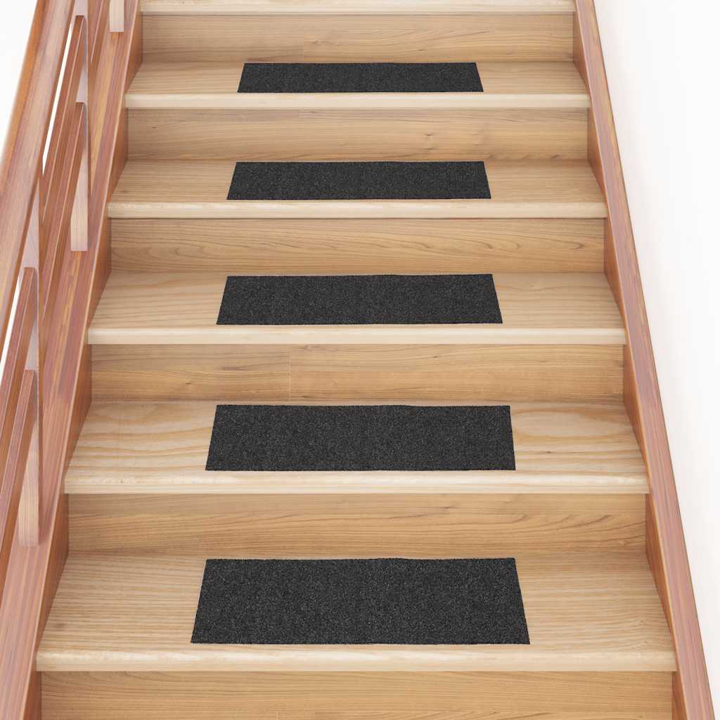 Stair Mats Self-adhesive 30 pcs Anthracite 60x25 cm Rectangular