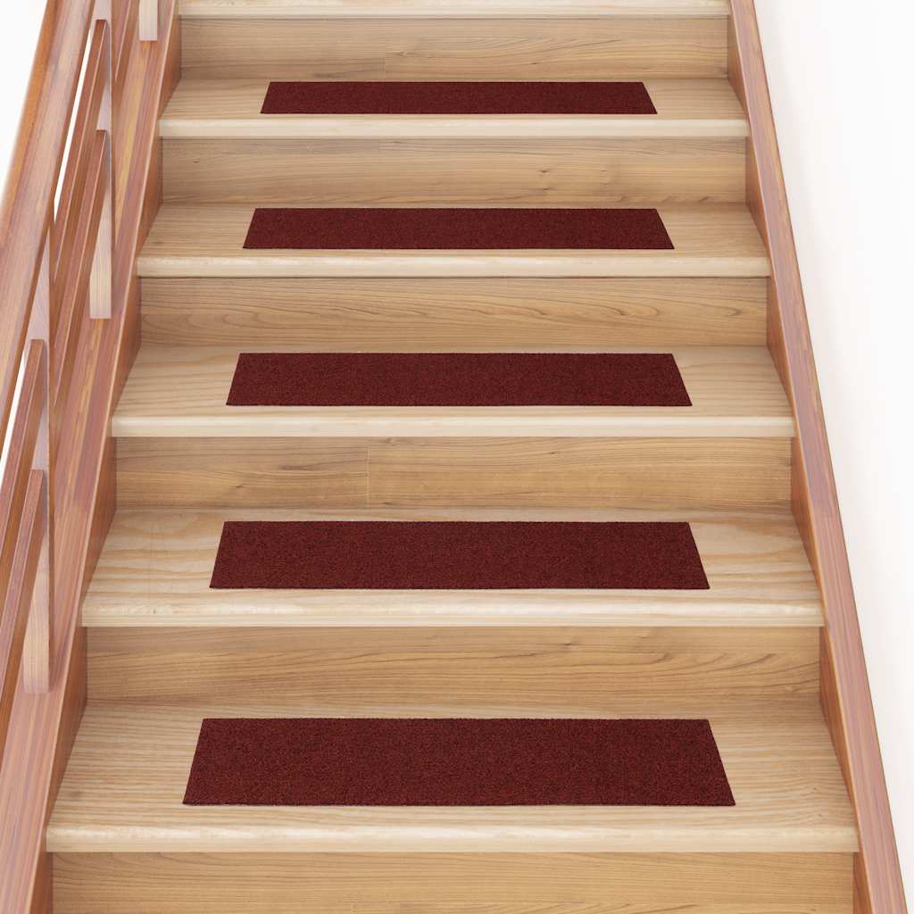 Stair Mats Self-adhesive 30 pcs Red 76x20 cm Rectangular