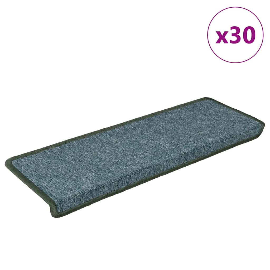 Stair Mats 30 pcs 65x21x4 cm Green