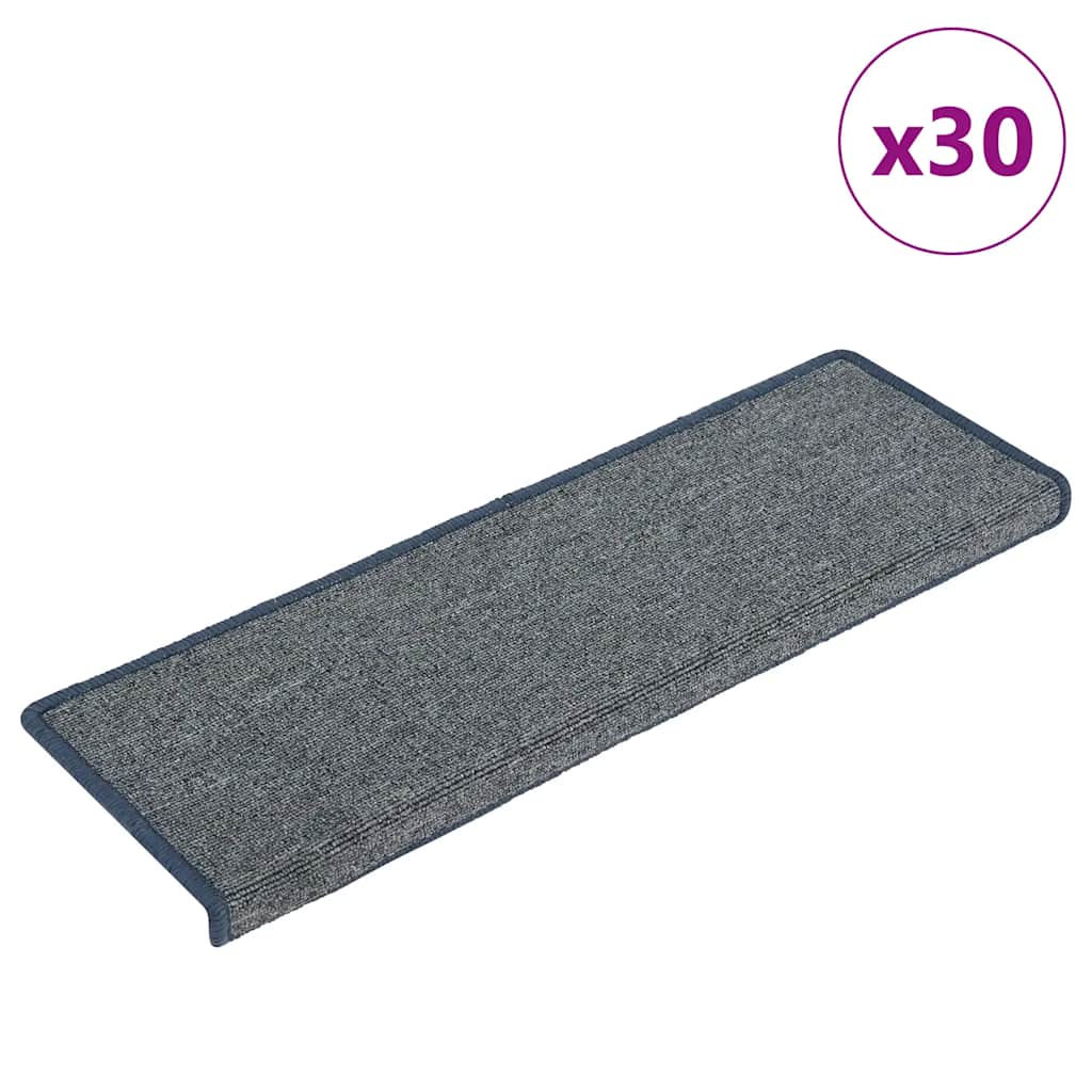 Stair Mats 30 pcs 65x21x4 cm Purple and Blue