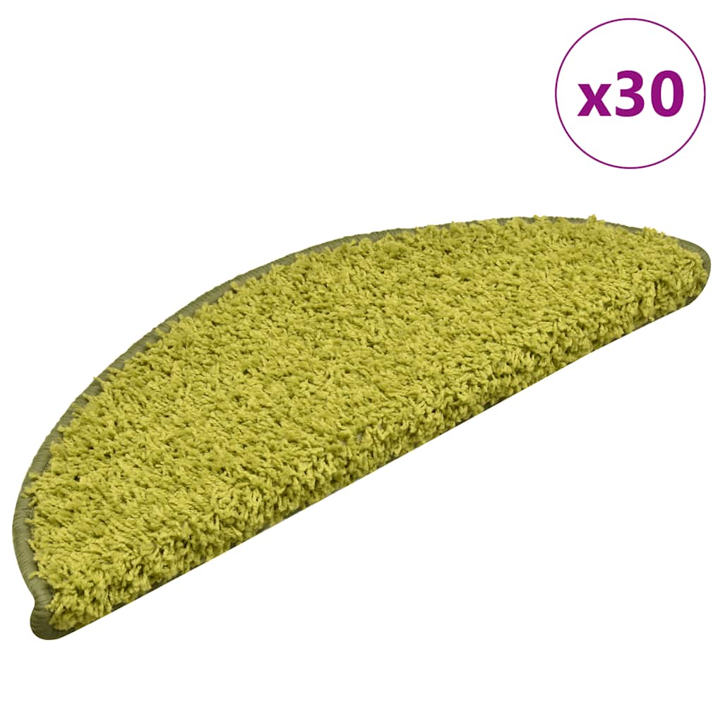 Stair Mats 30 pcs Green 56x17x3 cm